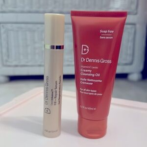 Dr. Dennis gross creamy cleansing oil and fill & repair serum duo - NEW
